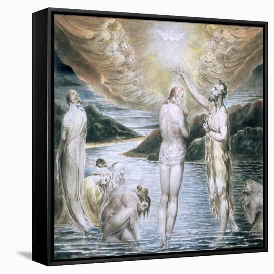 The Baptism of Christ, 19th Century-William Blake-Framed Stretched Canvas