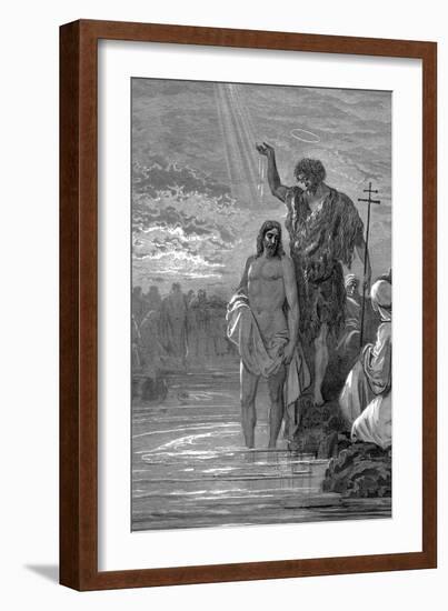 The Baptism of Christ, 1st Century-Gustave Doré-Framed Giclee Print