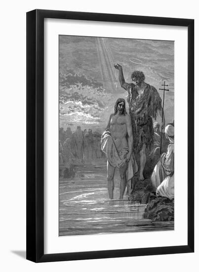 The Baptism of Christ, 1st Century-Gustave Doré-Framed Giclee Print