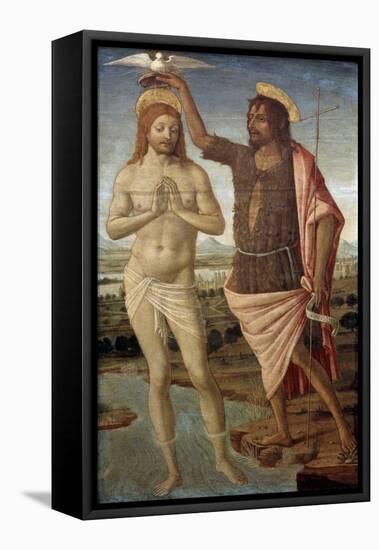 The Baptism of Christ, after 1486-Guidoccio Cozzarelli-Framed Stretched Canvas