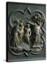 The Baptism of Christ, by Lorenzo Ghiberti-null-Stretched Canvas