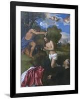 The Baptism of Christ, C.1512-Titian (Tiziano Vecelli)-Framed Giclee Print