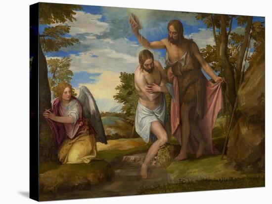 The Baptism of Christ, c.1550-1560-Veronese-Stretched Canvas