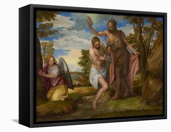 The Baptism of Christ, c.1550-1560-Veronese-Framed Stretched Canvas