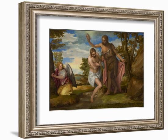 The Baptism of Christ, c.1550-1560-Veronese-Framed Giclee Print