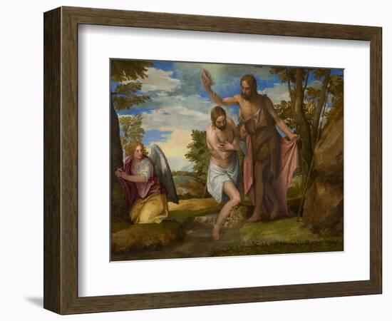 The Baptism of Christ, c.1550-1560-Veronese-Framed Giclee Print