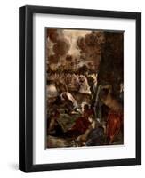 The Baptism of Christ, c.1570-Jacopo Robusti Tintoretto-Framed Premium Giclee Print