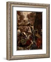 The Baptism of Christ, c.1570-Jacopo Robusti Tintoretto-Framed Giclee Print