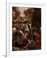 The Baptism of Christ, c.1570-Jacopo Robusti Tintoretto-Framed Giclee Print