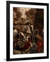 The Baptism of Christ, c.1570-Jacopo Robusti Tintoretto-Framed Giclee Print