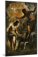 The Baptism of Christ, c.1589-Jacopo Robusti Tintoretto-Mounted Giclee Print