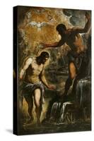 The Baptism of Christ, c.1589-Jacopo Robusti Tintoretto-Stretched Canvas