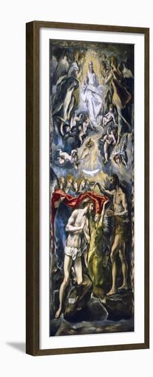 The Baptism of Christ, c.1597-El Greco-Framed Premium Giclee Print