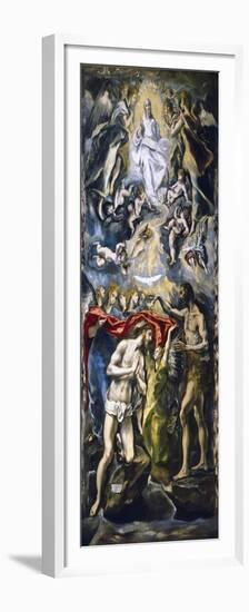 The Baptism of Christ, c.1597-El Greco-Framed Premium Giclee Print