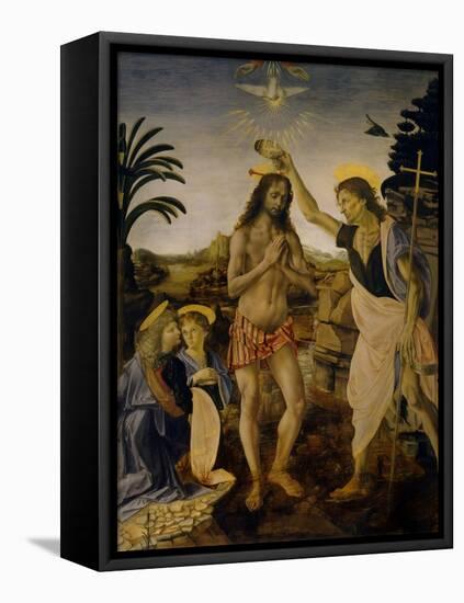 The Baptism of Christ, Ca 1470-1475-Leonardo da Vinci-Framed Stretched Canvas