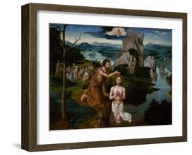 The Baptism of Christ, Ca 1515-Joachim Patinir-Framed Giclee Print