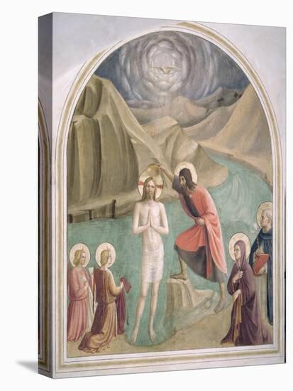 The Baptism of Christ, circa 1438-45-Fra Angelico-Stretched Canvas