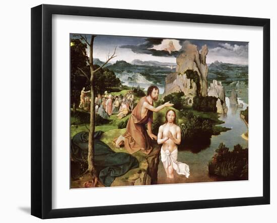 The Baptism of Christ, circa 1515-Joachim Patenir-Framed Giclee Print