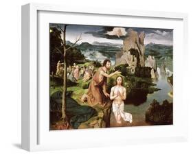 The Baptism of Christ, circa 1515-Joachim Patenir-Framed Giclee Print