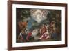 The Baptism of Christ in the River Jordan-Pieter Bruegel the Elder-Framed Premium Giclee Print