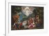 The Baptism of Christ in the River Jordan-Pieter Bruegel the Elder-Framed Premium Giclee Print