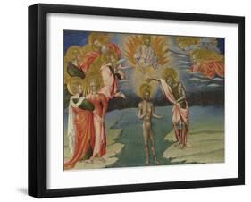 The Baptism of Christ (Predella Pane), 1454-Giovanni di Paolo-Framed Giclee Print