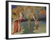 The Baptism of Christ (Predella Pane), 1454-Giovanni di Paolo-Framed Giclee Print