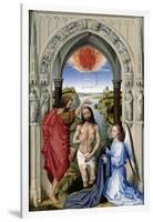 The Baptism of Christ (The Altar of St. John, Middle Pane), Ca 1455-Rogier van der Weyden-Framed Giclee Print