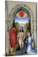 The Baptism of Christ (The Altar of St. John, Middle Pane), Ca 1455-Rogier van der Weyden-Mounted Giclee Print