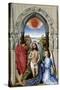 The Baptism of Christ (The Altar of St. John, Middle Pane), Ca 1455-Rogier van der Weyden-Stretched Canvas