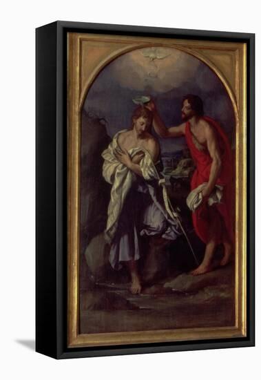 The Baptism of Christ-Alessandro Allori-Framed Stretched Canvas