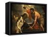 The Baptism of Christ-Mattia Preti-Framed Stretched Canvas