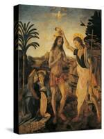 The Baptism of Christ-Andrea Verrocchio-Stretched Canvas