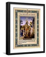 The Baptism of Christ-Andrea del Verrocchio-Framed Giclee Print