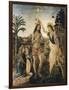 The Baptism of Christ-Andrea del Verrocchio-Framed Art Print