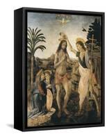 The Baptism of Christ-Andrea del Verrocchio-Framed Stretched Canvas