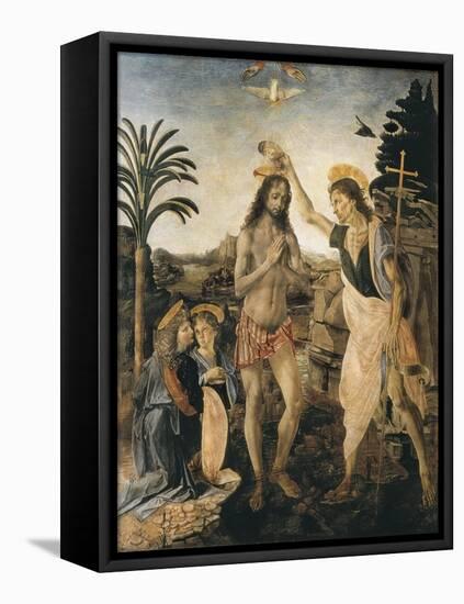 The Baptism of Christ-Andrea del Verrocchio-Framed Stretched Canvas