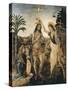 The Baptism of Christ-Andrea del Verrocchio-Stretched Canvas