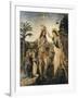 The Baptism of Christ-Andrea del Verrocchio-Framed Art Print