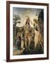 The Baptism of Christ-Andrea del Verrocchio-Framed Art Print