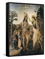 The Baptism of Christ-Andrea del Verrocchio-Framed Stretched Canvas