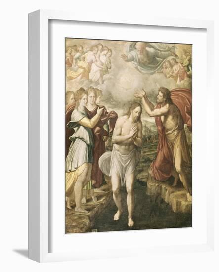 The Baptism of Christ-Juan Fernandez Navarrete-Framed Art Print