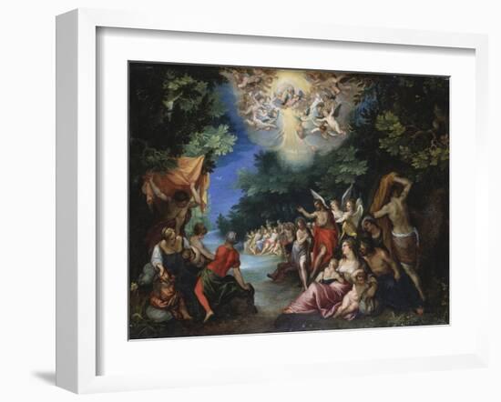 The Baptism of Christ-Johann Rottenhammer-Framed Giclee Print