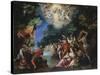 The Baptism of Christ-Johann Rottenhammer-Stretched Canvas