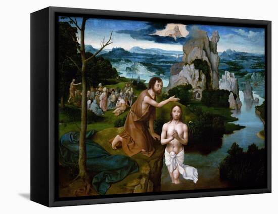 The Baptism of Christ-Joachim Patenir-Framed Stretched Canvas