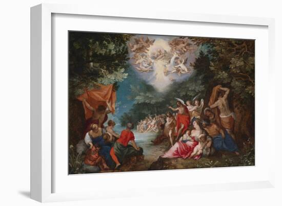 The Baptism of Christ-Jan Brueghel the Elder-Framed Giclee Print