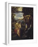 The Baptism of Christ-Domenico Tintoretto-Framed Giclee Print