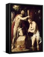 The Baptism of Christ-Cornelis Cornelisz. van Haarlem-Framed Stretched Canvas