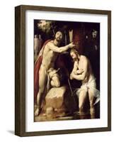 The Baptism of Christ-Cornelis Cornelisz. van Haarlem-Framed Giclee Print