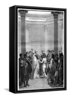The Baptism of Clovis, 496 (1882-188)-Charaire et fils-Framed Stretched Canvas